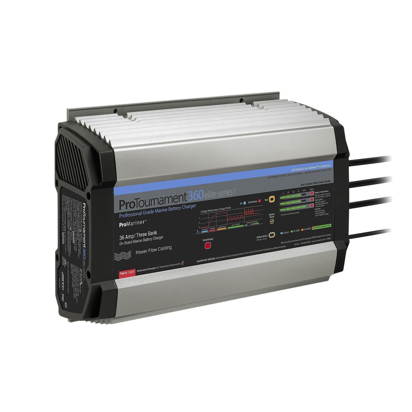ProMariner ProTournament 360 Elite Series3 3-Bank On-Board Marine Battery Charger 53363