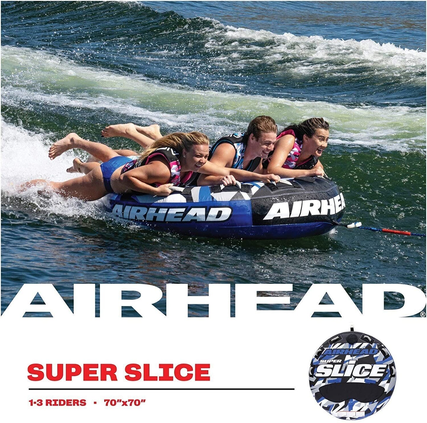 Towable AIRHEAD Super Slice, for Boating with 1- Rider