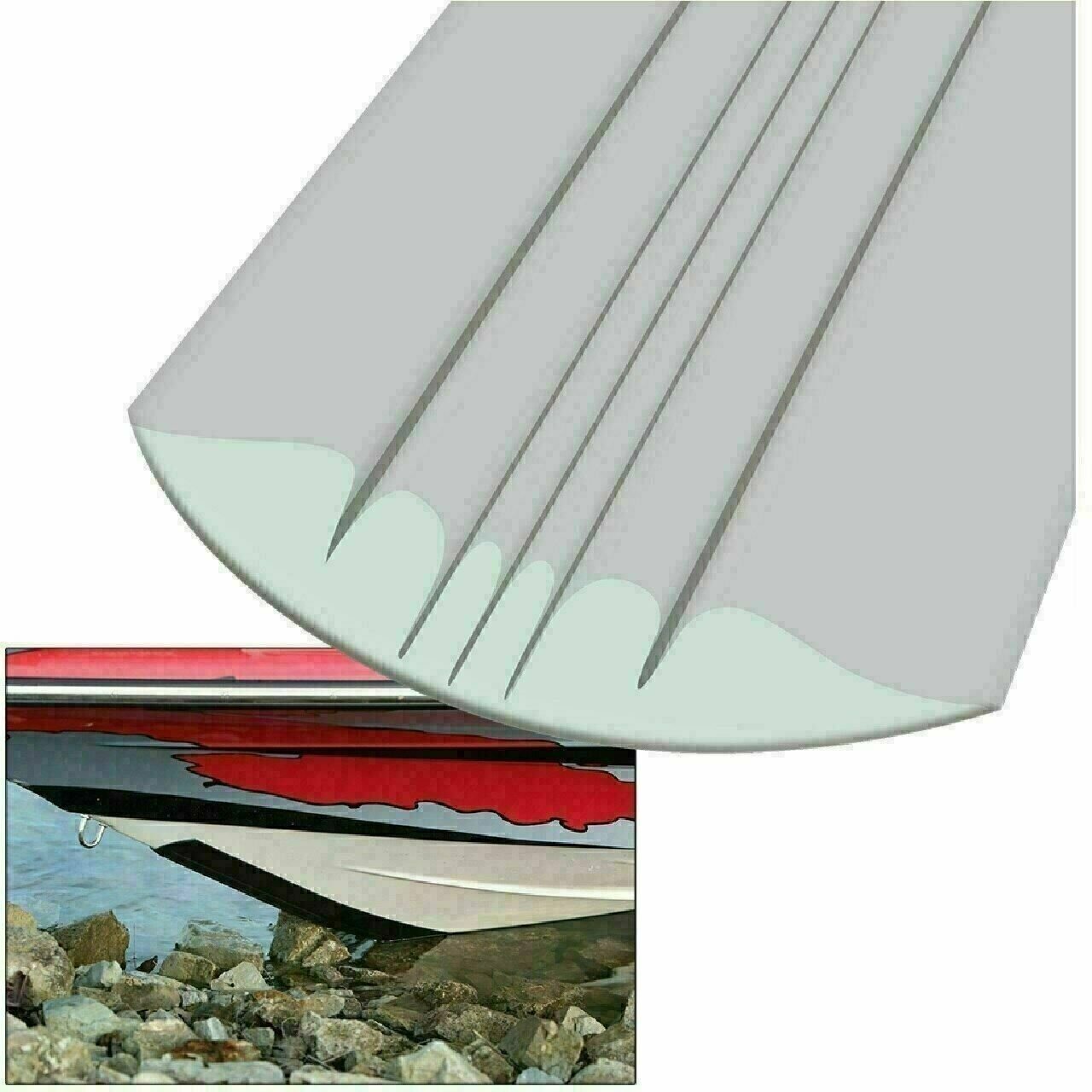 MegaWare KeelGuard Boat Bottom Protector 7' Light Gray |Boat Bottom Protector