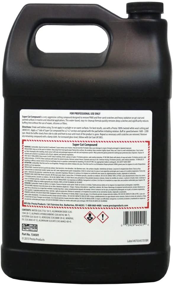 Presta 134532 Super Cut Compound, 32oz