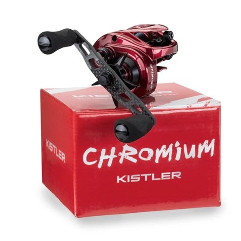 Kistler Feather Chromium Casting Fishing Reel | Left Hand |7.3:1 Red