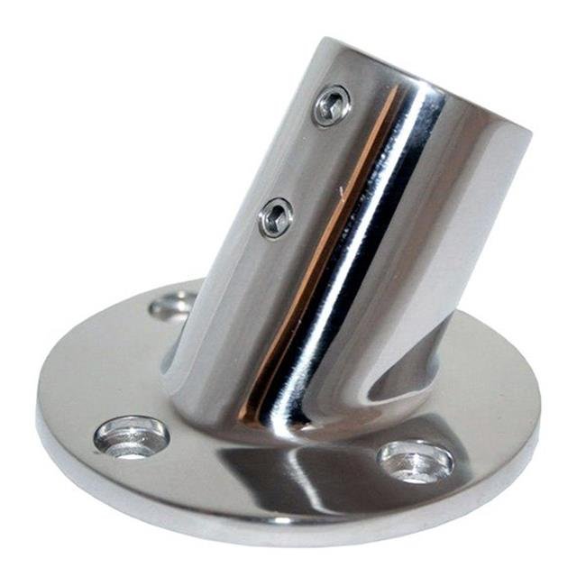 Whitecap Boat Rial Fitting 6040C 0.87 in. 60 deg Round Base Fitting