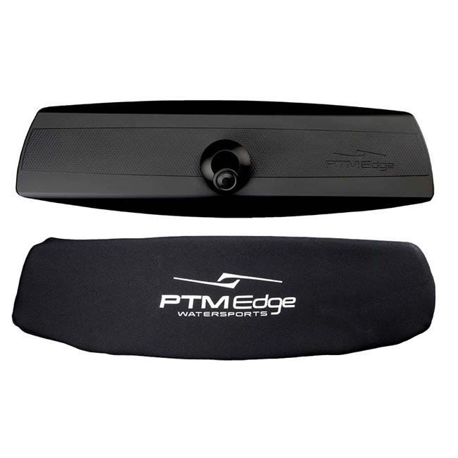 PTM Edge P12848-100BK-MS VR-140 Elite Mirror & Cover Combo for Boat, Black
