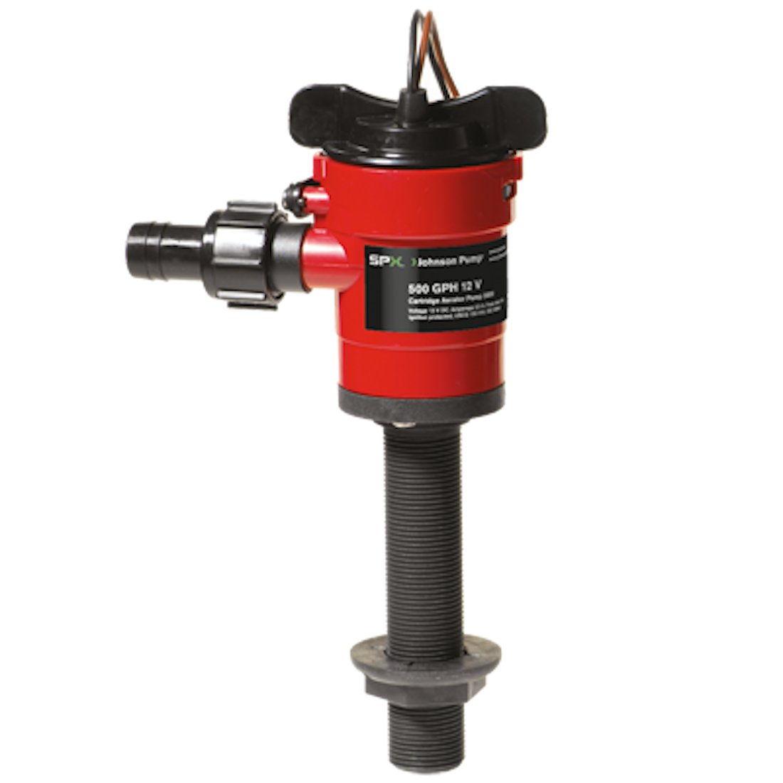 Johnson Pump Cartridge Aerator 1000 GPH Straight Intake - 12V