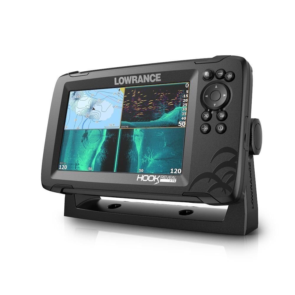 Lowrance Hook Reveal 7 TripleShot - 7-inch Fish Finder with TripleShot...