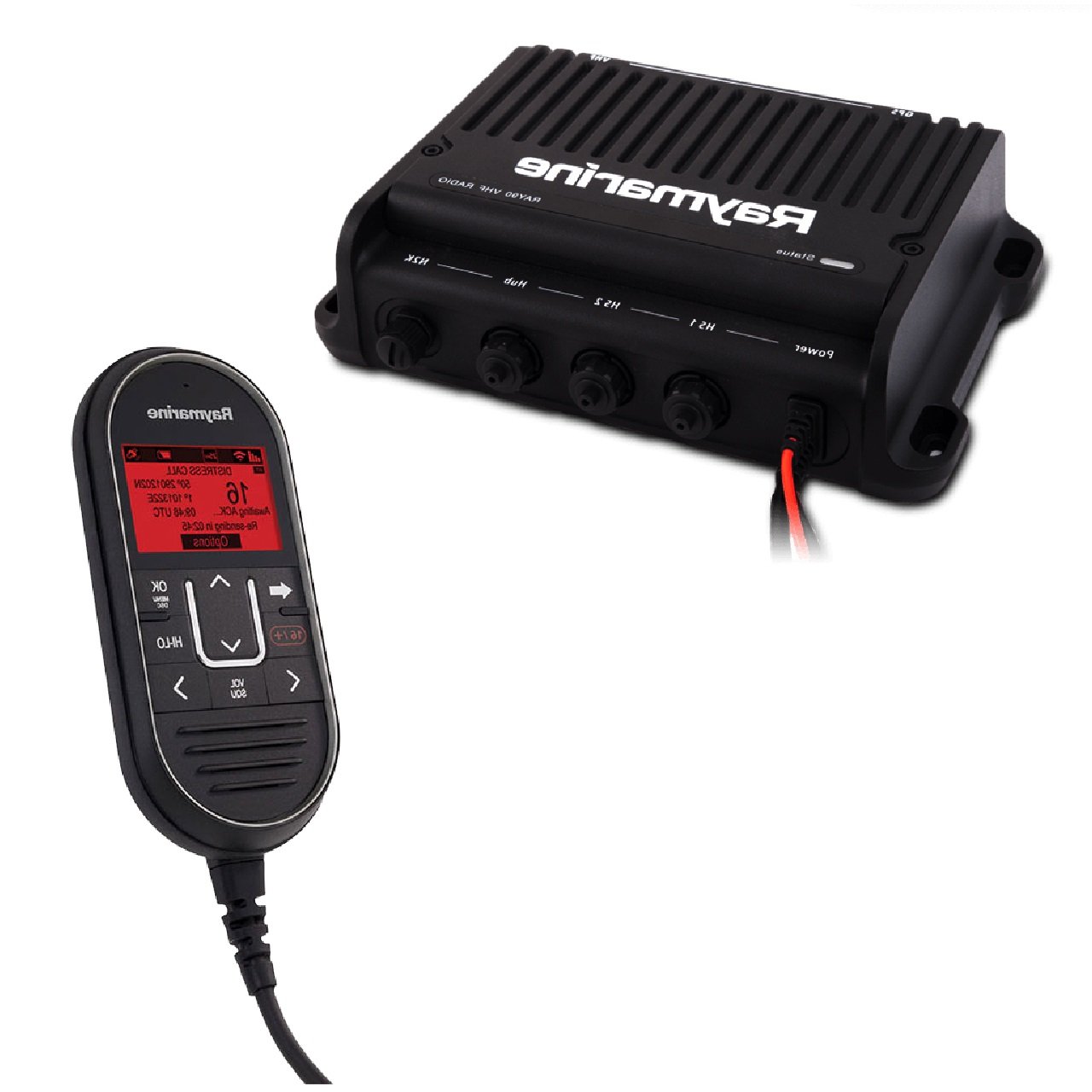 Raymarine Ray90 Modular Dual-Station VHF Black Box Radio System E70492