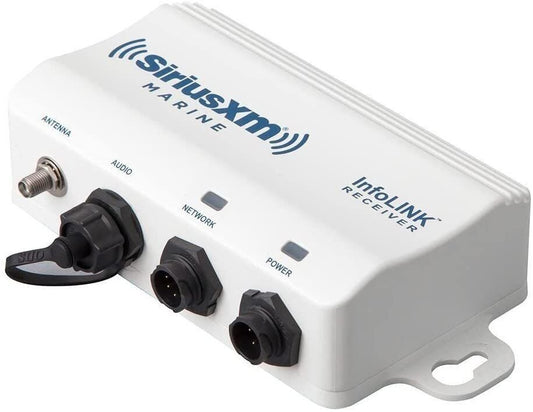 Raymarine E70499, SR200 SiriusXM InfoLINK Receiver, White, Small