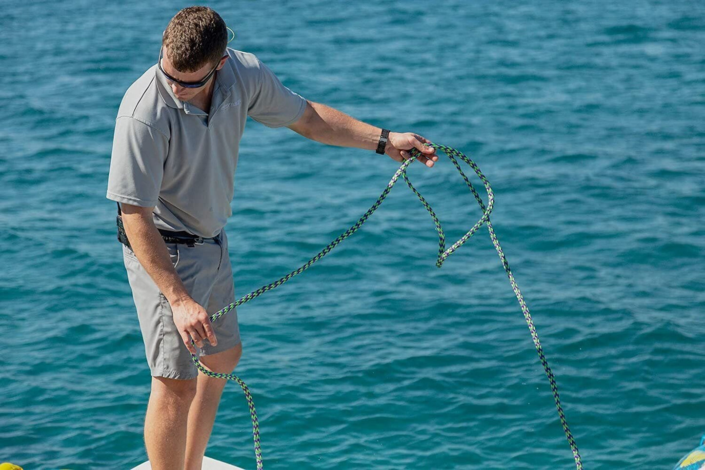 Rope Airhead 2 Section Tow Rope for 1-4 Rider Towable Tubes