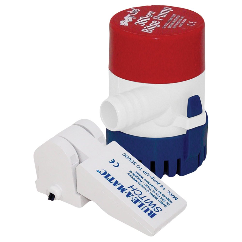 Rule 24DA-35A Bilge Pump with Switch - 360 GPH