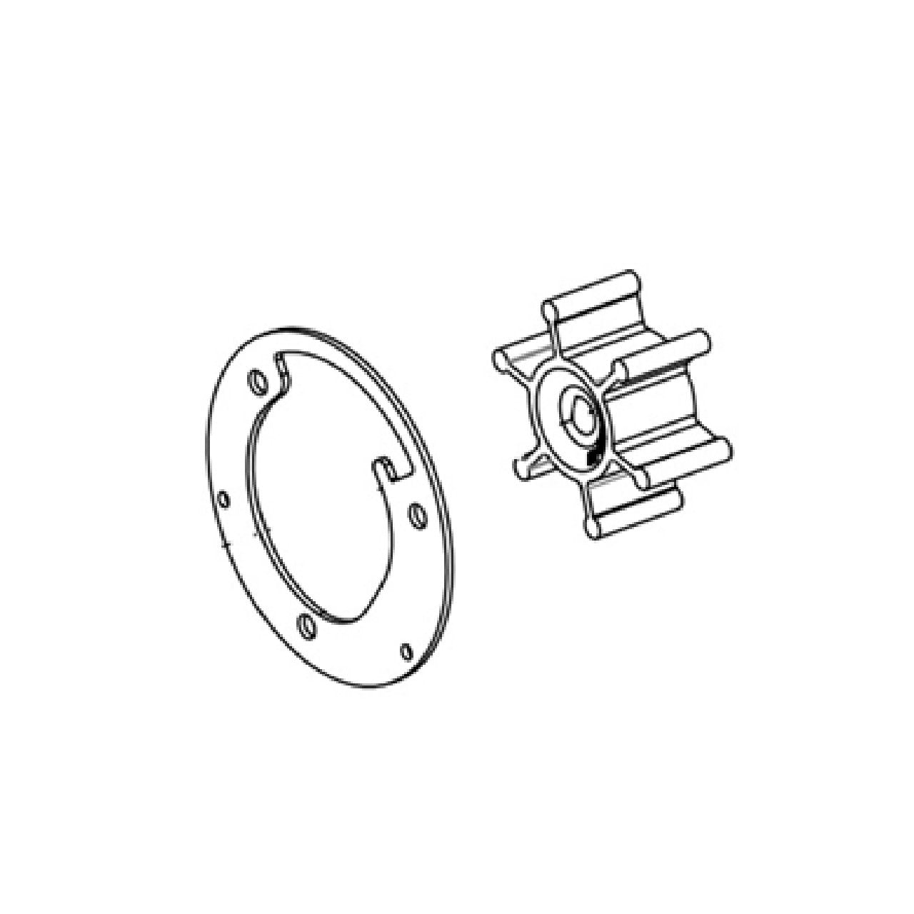 Shurflo Macerator Pump Impeller fits 3200 Series - Includes Gasket