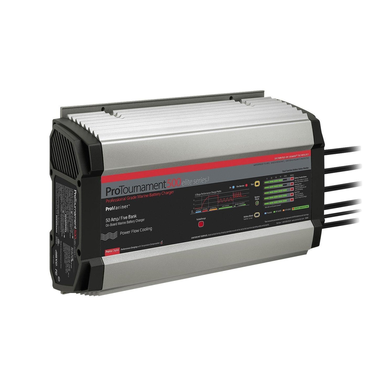 ProMariner ProTournament 500 Elite Series3 5-Bank On-Board Marine Battery Charger