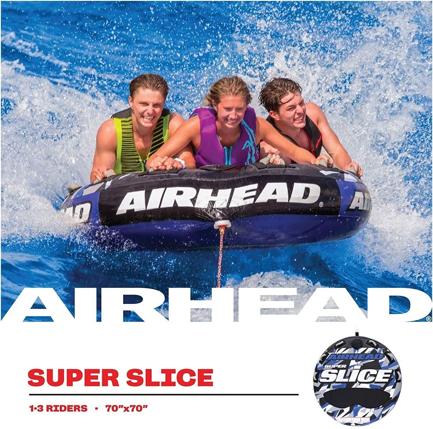 Towable AIRHEAD Super Slice, for Boating with 1- Rider