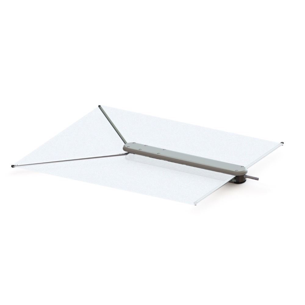TACO ShadeFin w/White Fabric, Bag & Fixed Rod Holder Mount Kit T10-3000-3