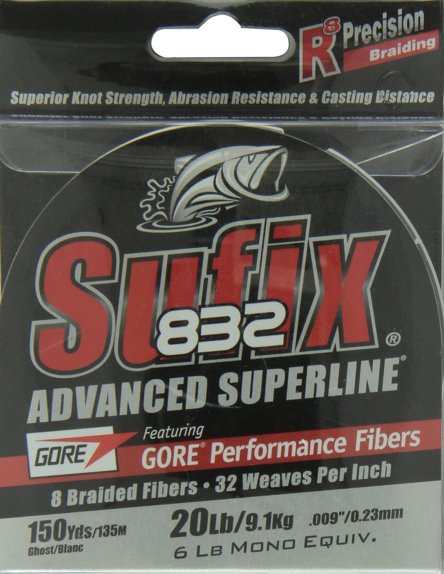Sufix 832® Advanced Superline® Braid - 10lb - Ghost - 150 yds