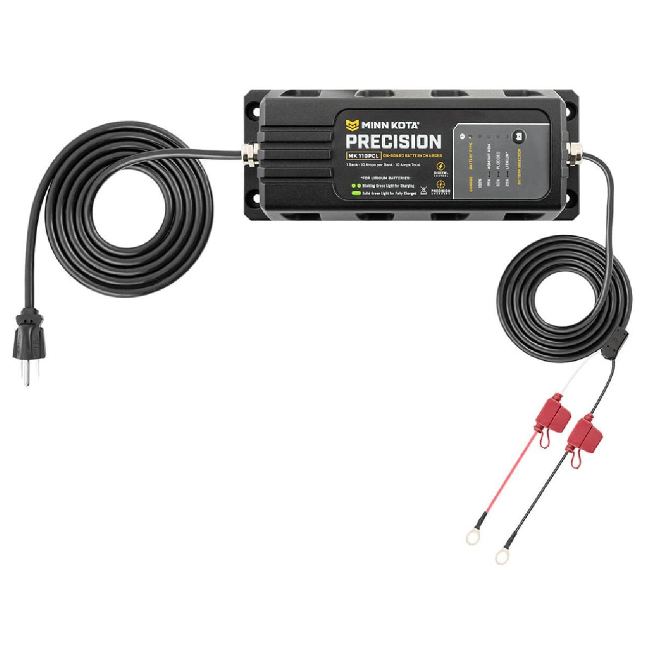 Minn Kota On-Board Precision Charger MK-110 PCL 1 Bank x 10 AMP LI Optimized