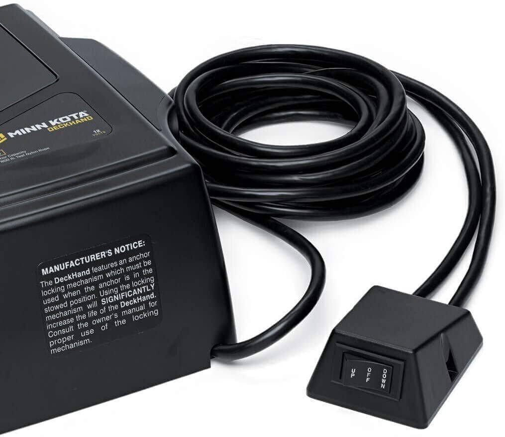 Minn Kota Deckhand 25R w/Corded Remote Anchor Winch 1810126 Black