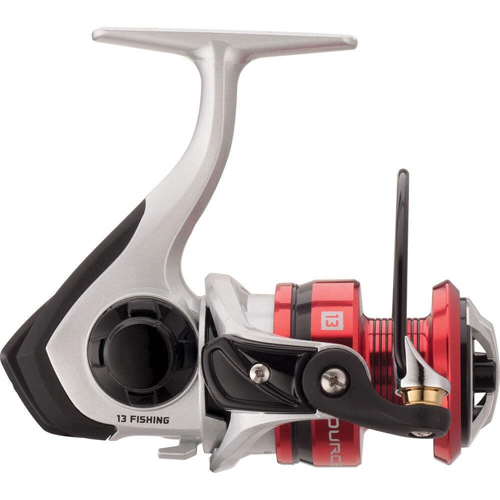 13 Fishing Source F Spinning Fishing Reel - 5.2:1 - 3.0 (SORF-5.2-3.0-CP) Silver/Red