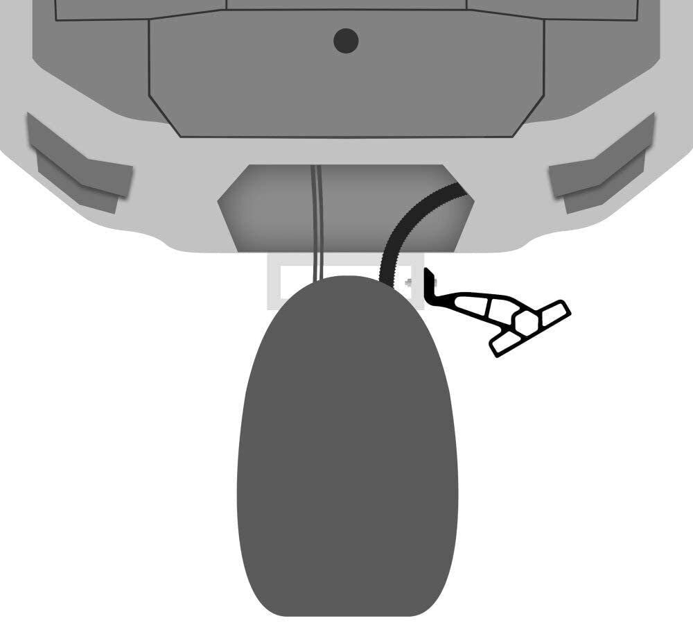 Minn Kota Raptor Jack Plate Adapter Bracket - Starboard - 2" Setback - 4" Rise - Black