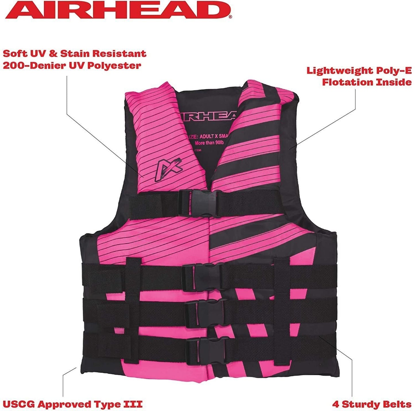 Life Vest Airhead Trend Women’s Chest Size 32 Inch To 40 Inch SM/MD