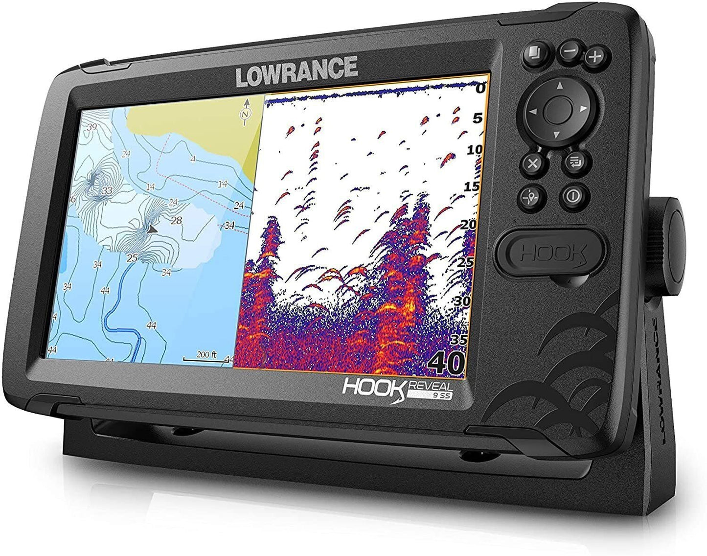 Fish Finder Lowrance HOOK Reveal 9 with Transducer and C-MAP