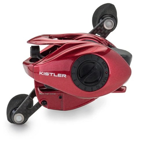 Kistler Feather Chromium Casting Fishing Reel | Right Hand | 8.1:1 Red