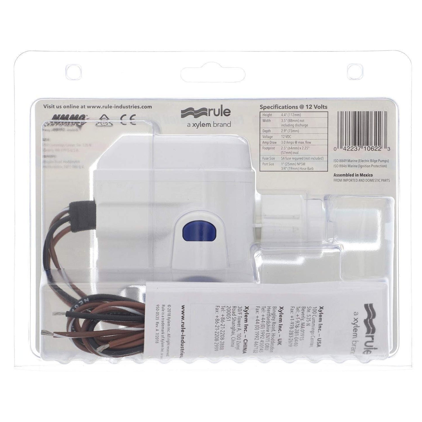 Rule Rule-Mate® 800 Fully Automated Bilge Pump - 12V