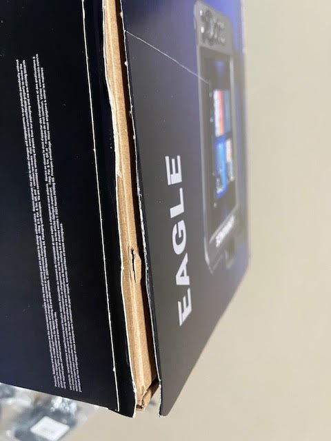 Lowrance Eagle 7" Fishfinder | TripleShot HD + C-MAP Bundle-opened box