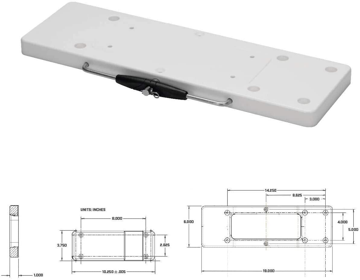 Minn Kota RTA-19 Riptide® Saltwater Composite Quick Release Bracket -1854019