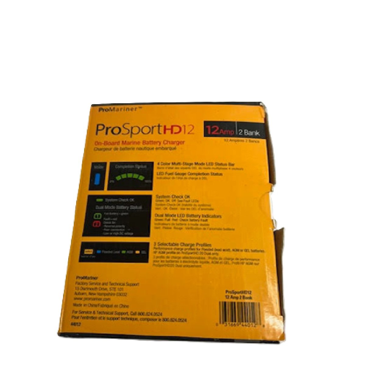 ProMariner ProSportHD 12 Gen 4 - 12 Amp - 2 Bank Battery Charger (used)