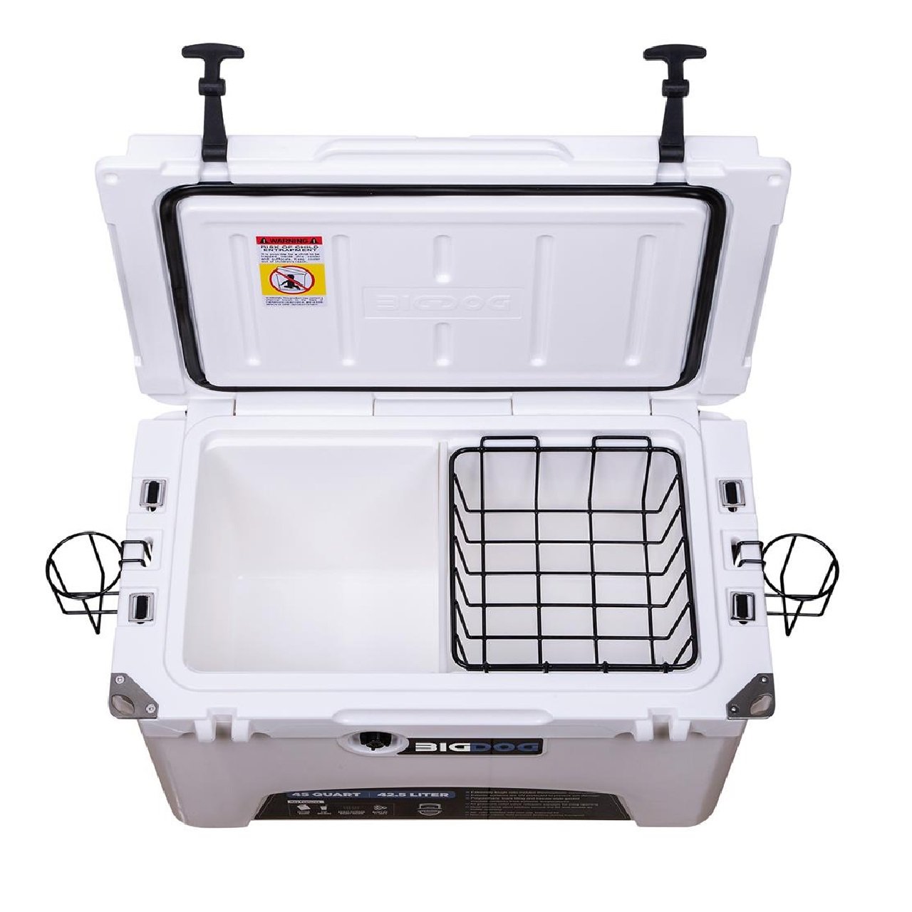 BigDog 45 Quart Hardside Cooler for Fishing/Camping/Off-road