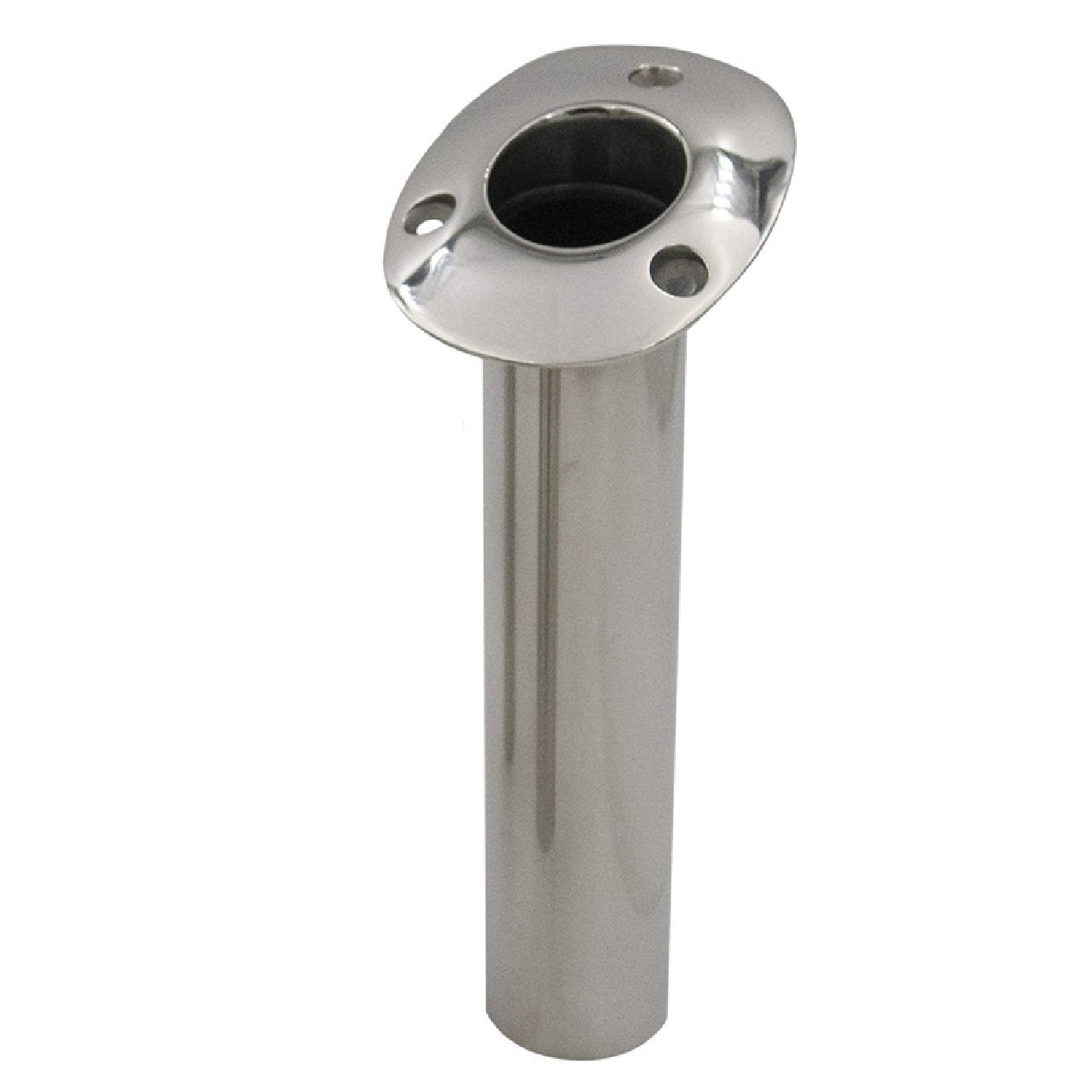 C.E. Smith Flush Mount Fishing Rod Holder - 30 Degree - Black Liner - No Logo