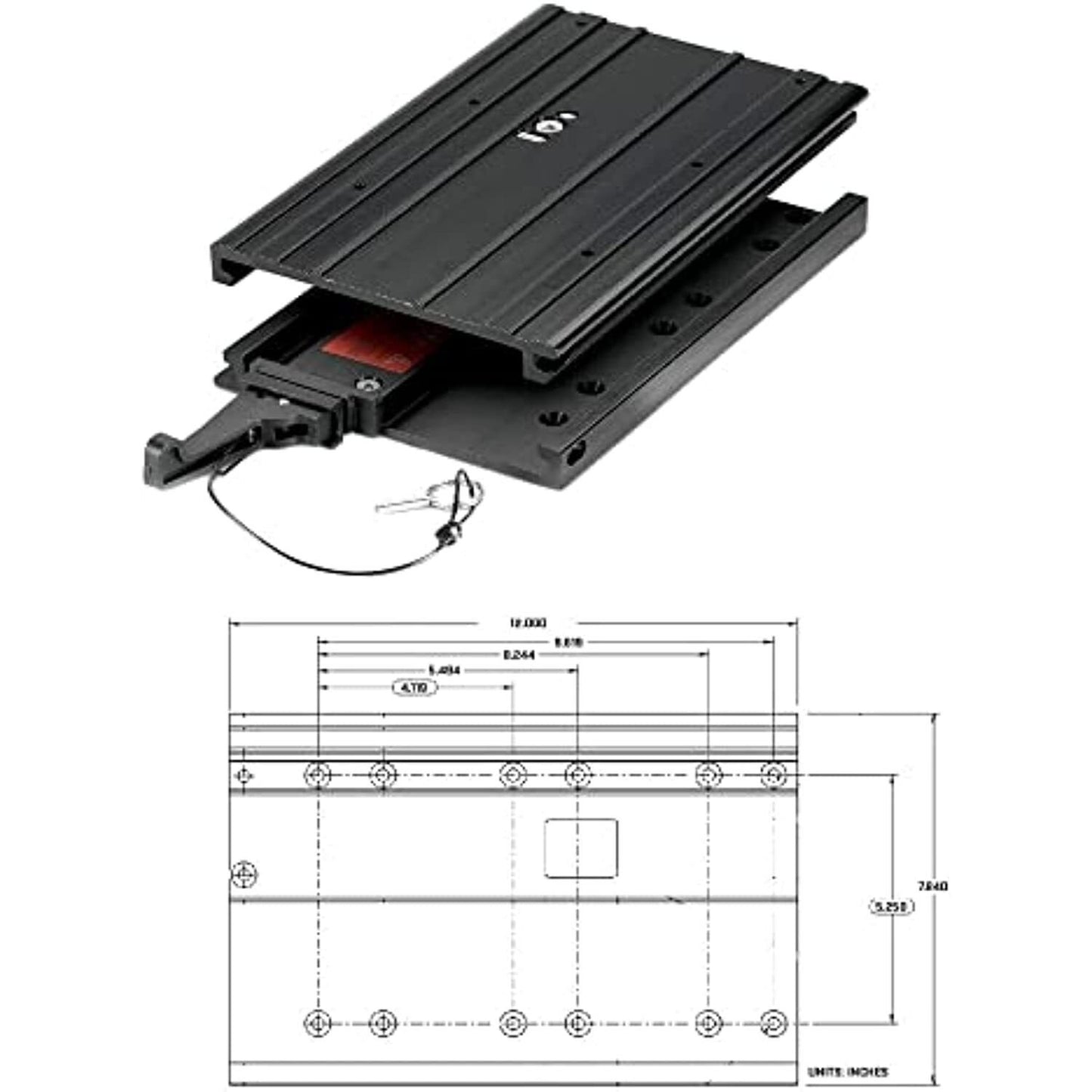 Minn Kota MKA-32 Electric Steer Quick Release Bracket w/Cover