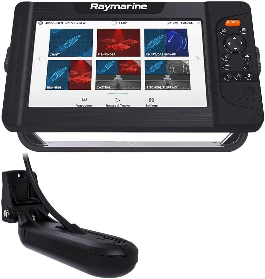 Raymarine Element 9 HV w/Nav+ US/Can, HV-100 Xdcr