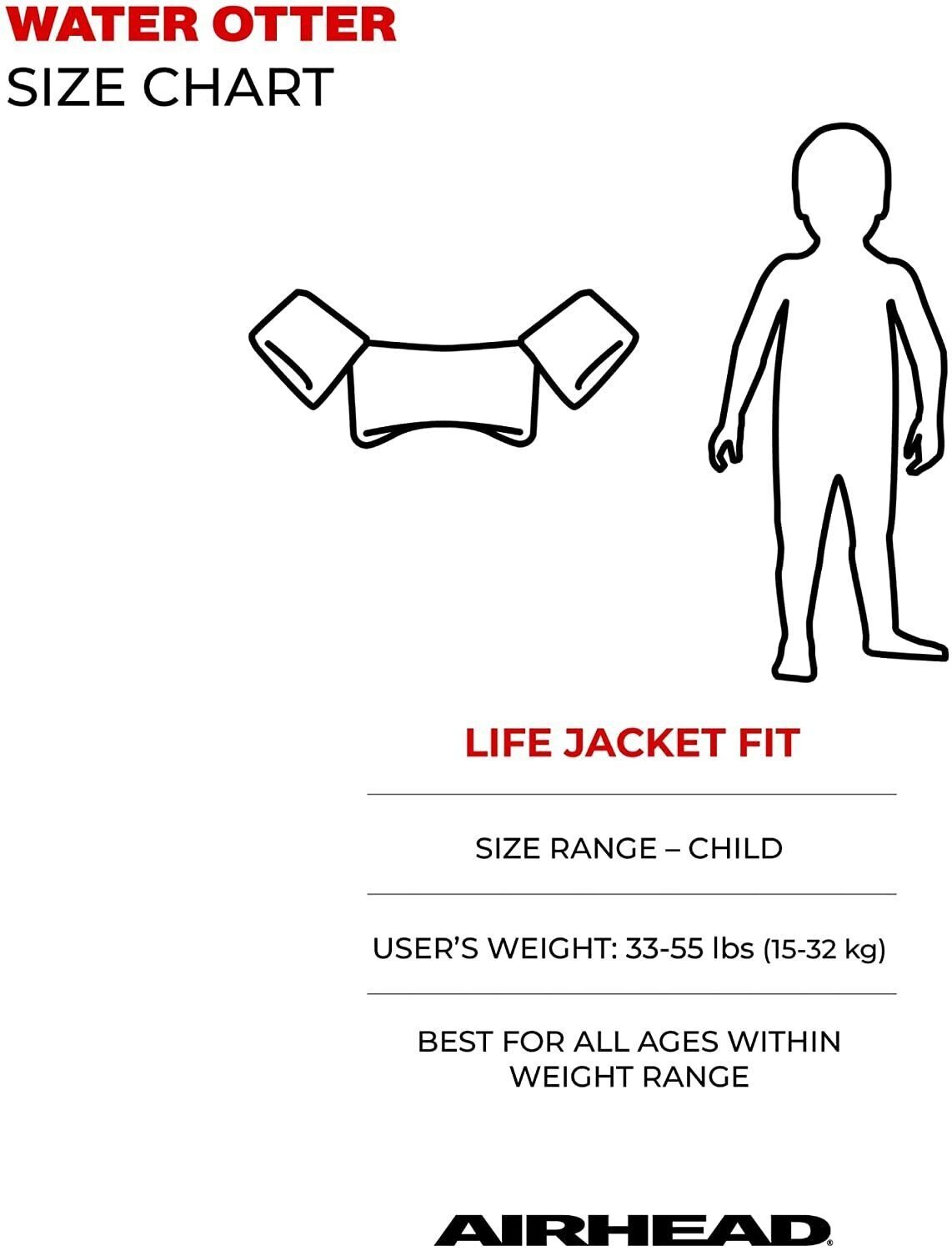 Life VEst AIRHEAD Water Otter Elite- Freedom, White, Regular