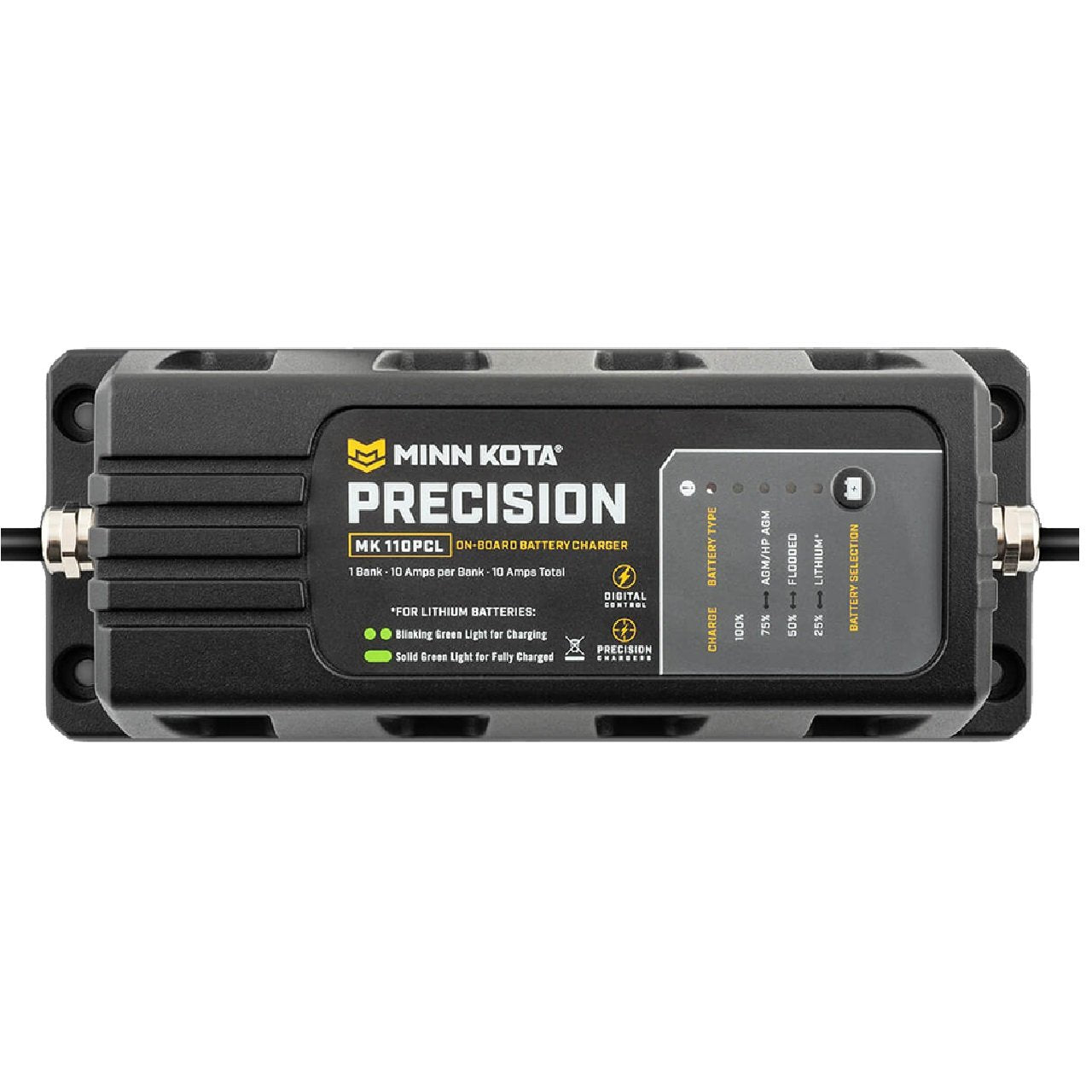 Minn Kota On-Board Precision Charger MK-110 PCL 1 Bank x 10 AMP LI Optimized