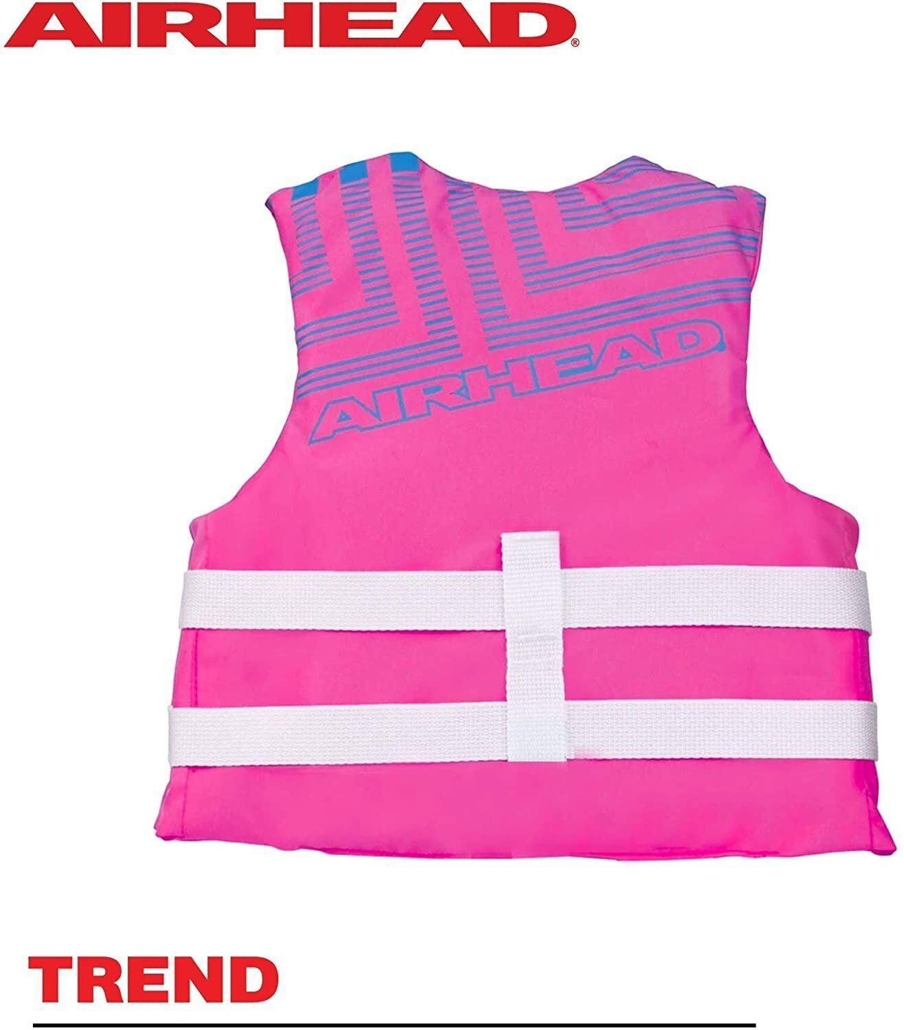 Airhead Trend Life Vest | Youth, 50-90 Pounds in Pink or Blue