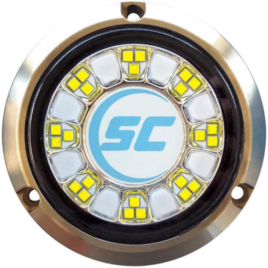Shadow-Caster SCR-24 Bronze Underwater Light - 24 LEDs - Bimini Blue/Great White