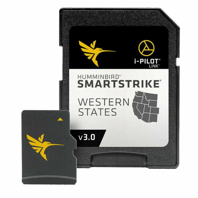 Digital GPS Maps Humminbird 600040-3 SmartStrike Western States V3 Micro Card
