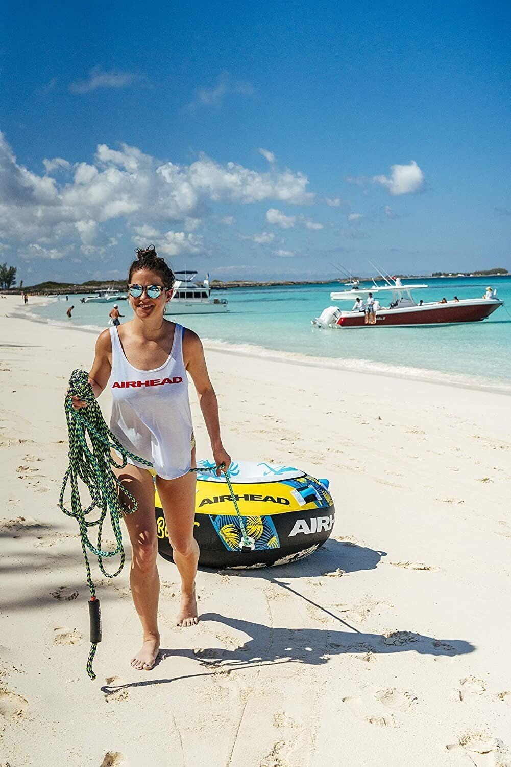 Rope Airhead 2 Section Tow Rope for 1-4 Rider Towable Tubes