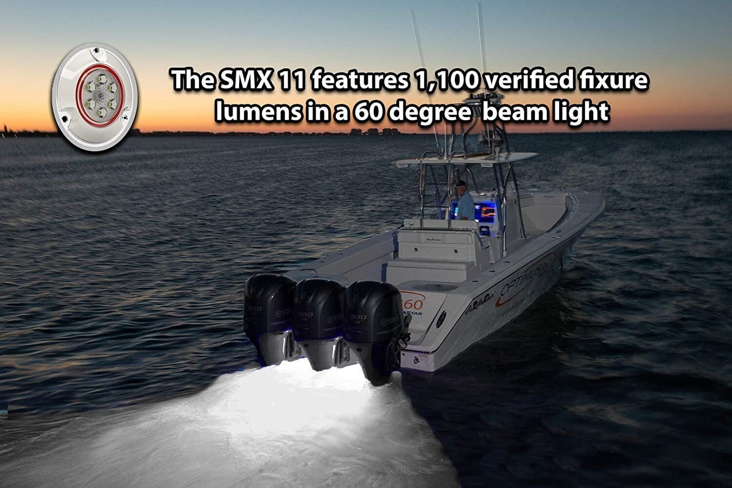 Underwater Boat Light Lumishore Smx11 Blue Surface Mount