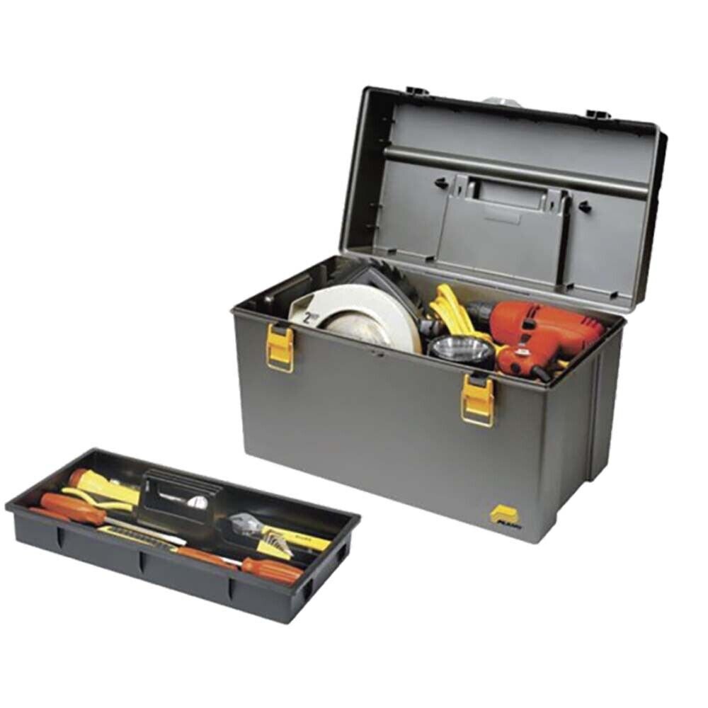 Plano 22 Inch Extra Deep Tool Box with Lift-Out Tray - Gray