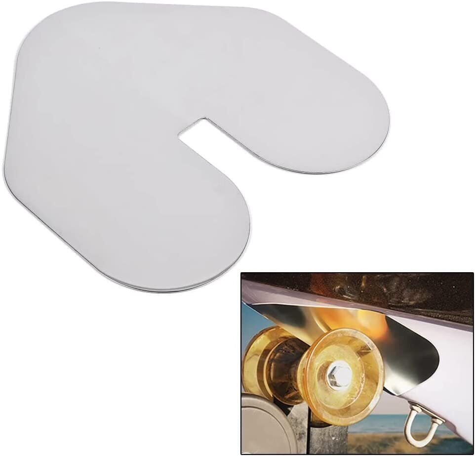 MEGAWARE KEELGUARD 80638 XL Scuffbuster with Notch, Stainless - The Online Fishing Store