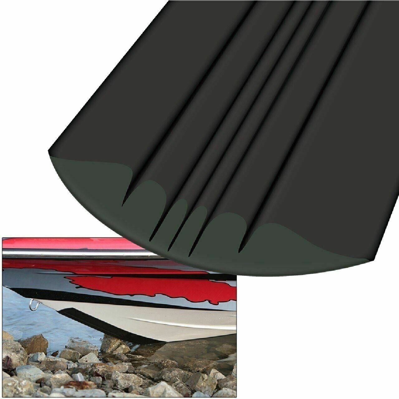 MegaWare KeelGuard Boat Bottom Protector 5' Black - The Online Fishing Store