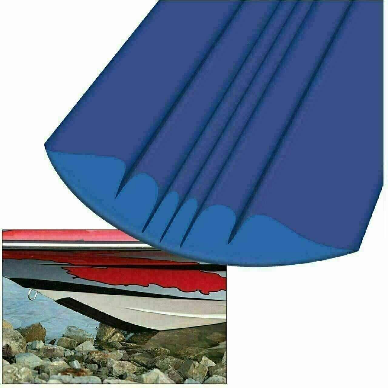 MegaWare KeelGuard Boat Bottom Protector 7' Blue - The Online Fishing Store