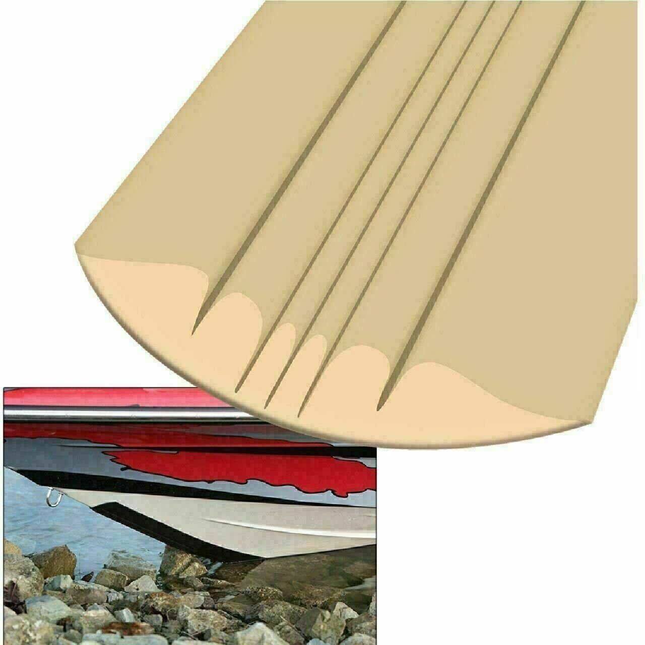 MegaWare KeelGuard Boat Bottom Protector 8' Sand - The Online Fishing Store