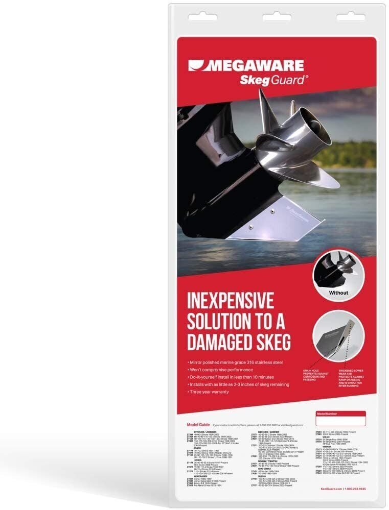 MEGAWARE KEELGUARD SkegGuard 27331 for YAMAHA: 30 & 60HP 4 Stroke... - The Online Fishing Store