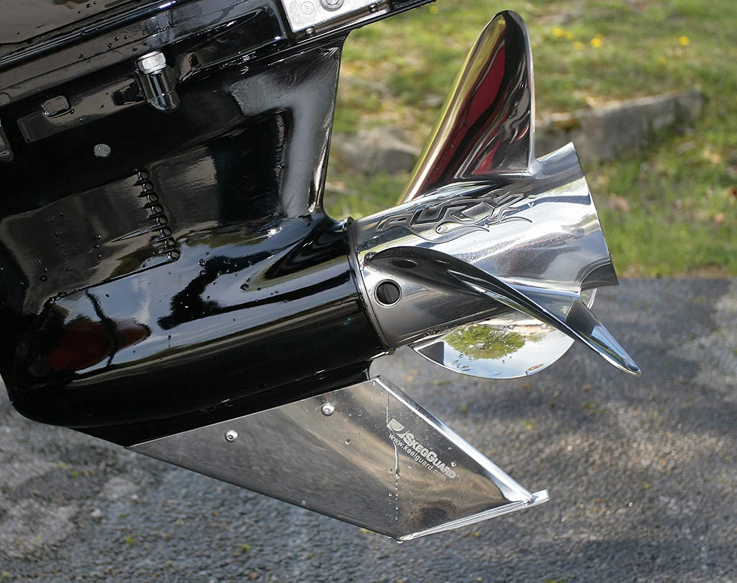 Megaware SkegGuard with Drain Hole Fits Suzuki : 2 & 4 Stroke (see models in descriptions) - The Online Fishing Store