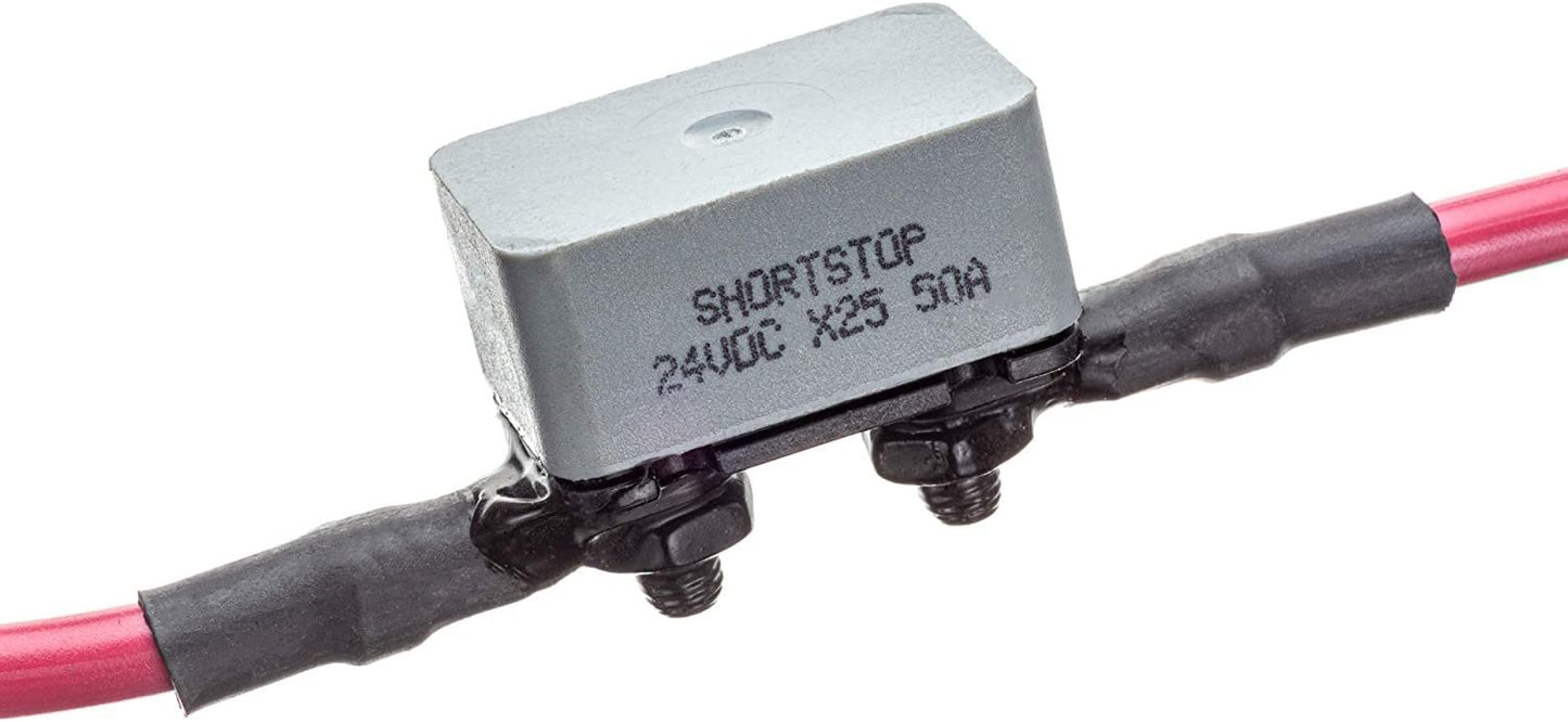 MotorGuide MM309922T 8 - Gauge Battery Cable and Terminals — 50 - Amp Manual Reset Breaker — Trolling Motor Surge Protection - The Online Fishing Store