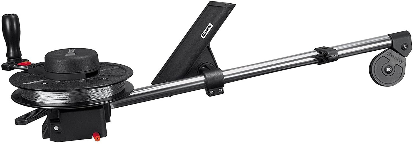 Scotty #1085 Strongarm Manual Downrigger w/ 30 - Inch Boom w/ Rod Holder , Black - The Online Fishing Store