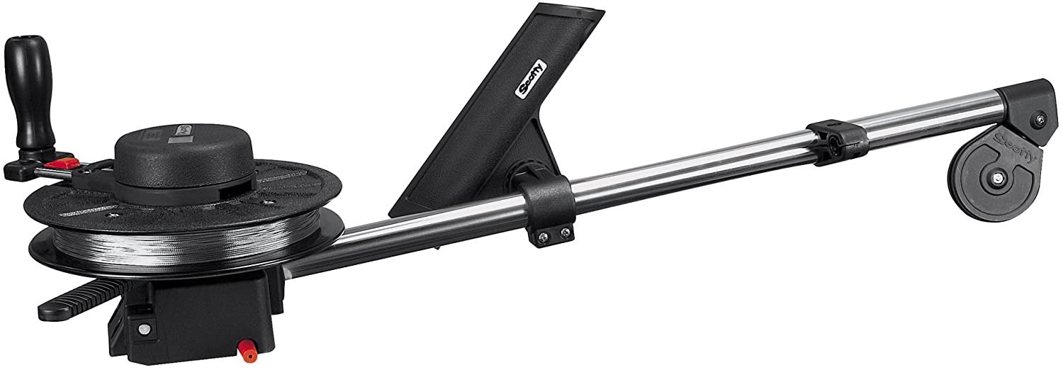 Scotty #1085 Strongarm Manual Downrigger w/ 30 - Inch Boom w/ Rod Holder , Black - The Online Fishing Store